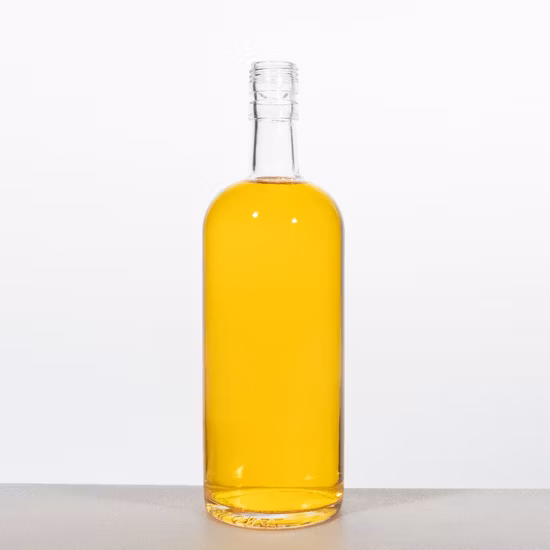 Extra Flint Customized 700ml 750ml Glass Bottle for Rum Tequila Vodka Whiskey Brandy