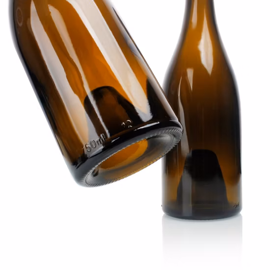 375/500/750ml White Red Ice Wine Glass Bottle Clear Frosted Wine Bottles with Caps Factory Prices