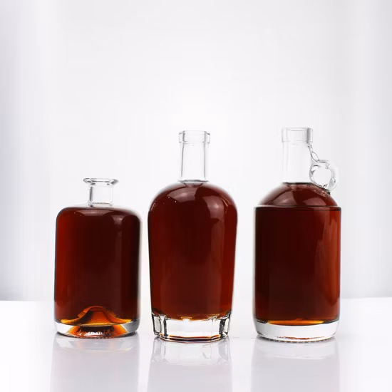 Wholesale 200ml 375ml 500ml 700ml 750ml 1000ml 6.5oz 12.5oz 16.5oz 23oz 25oz 33oz Glass Wine Bottle Glass Vodka Bottle Glass Liquor Bottle Glass Gin Bottle