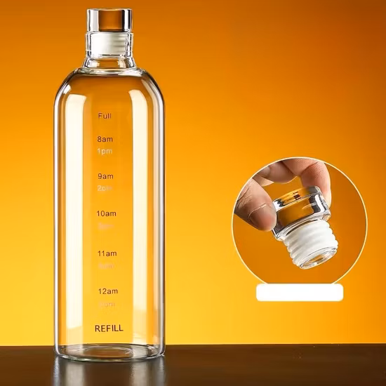 Good Service Transparent Screw Cap Vase Wine Champagne Cup Whiskey Glass Bottle