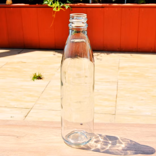 Wholesale Beverage Water Juice Clear Food Grade Glass Bottle of 1 L Packaging Bottle