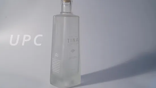 China Glass Bottles Factory Wholesale Custom Design 500ml 750ml Clear Empty Gin Whiskey Liquor Brandy Vodka Wine Glass Bottle