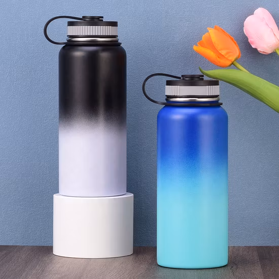 32oz 304 Double Wall Vacuum Insulated Sport Stainless Steel Water Bottle with OEM Custom Lid