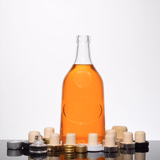 750ml Empty Ice Bordeaux Glass Wine Bottle